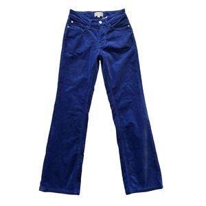 Anthropologie Pilcro Corduroy Jeans Womens 25‎ Blue Yaya Crop Flare Colorful